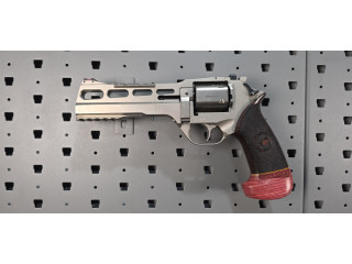 CHIAPPA RHINO 60DS 6" BARREL .357 MAGNUM NICKEL W/ HOGUE MATCH GRIP