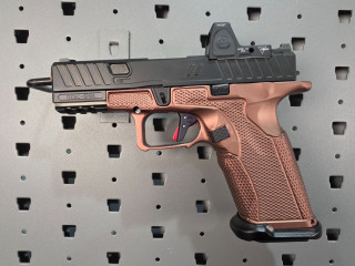 RARE - ZEV OZ9C HYPERCOMP BRONZE & BLACK 9MM MODULAR PISTOL